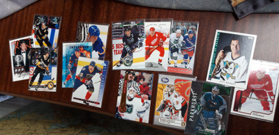 Jääkiekkokortteja 14 kpl NHL, Parkhurst ym.