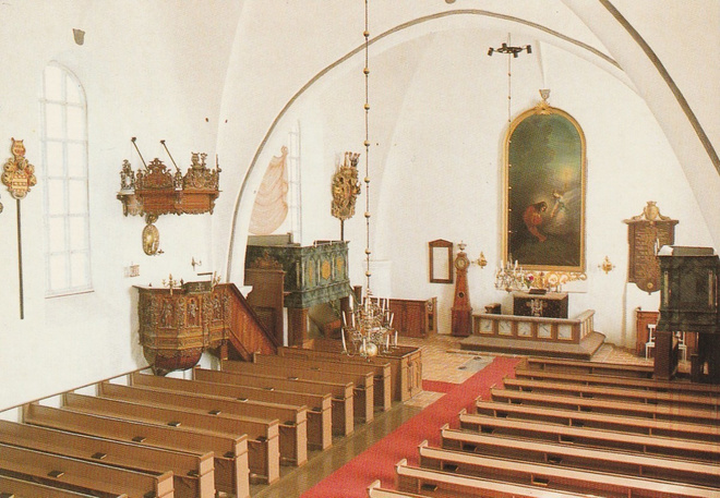 KIRKKOKORTTI - ASKAISTEN KIRKKO  - SISÄKUVA
