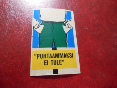 Purkkatarra Jenkki Kuvahuuli Puhtaammaksi ei tule
