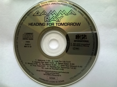Gamma Ray - Heading For Tomorrow cd