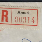 Kirjattu kirje postista AMURI (Tampere) 1960 - pikkukuva 3