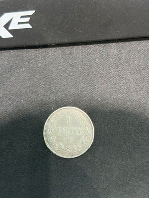 Suomi 1 Markka 1915 hopearaha – Nikolai II