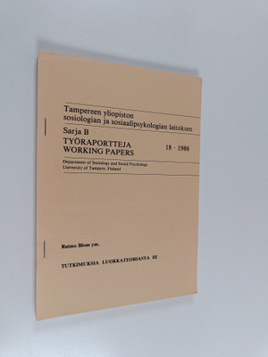 Tutkimuksia luokkateoriasta 3