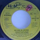 ROLLING STONES :: START ME UP / NO USE IN CRYING::VINYYLI 7" - pikkukuva 3