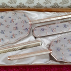 Vintage Harja ja peili  setti. Made In England. - pikkukuva 1