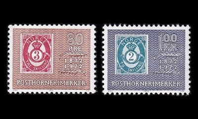 Norja 637-8 ** Postitorvimerkit 100v (1972)