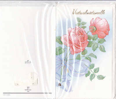 VASTAVALMISTUNEELLE TAITEKORTTI KUORINEEN