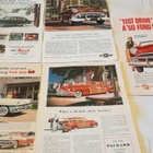 Vanhoja auto mainoksia Chevy Cadillac Ford Pontiac Mercury - pikkukuva 2