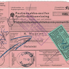 1952 15mk pun.leijona 3 kpl postiennakkopaketin palautus - pikkukuva 2