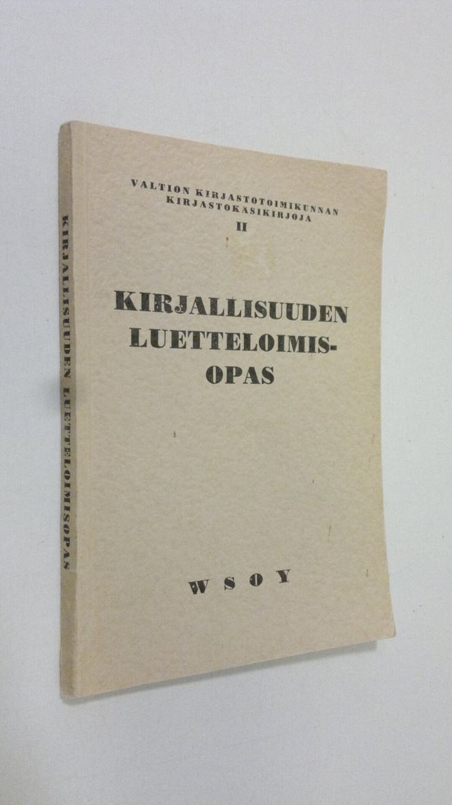 Kirjallisuuden luetteloimisopas