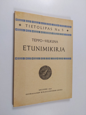 Kustaa Vilkuna ym. : Etunimikirja