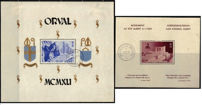 Belgia 1938, 1941 kaksi blokkia o
