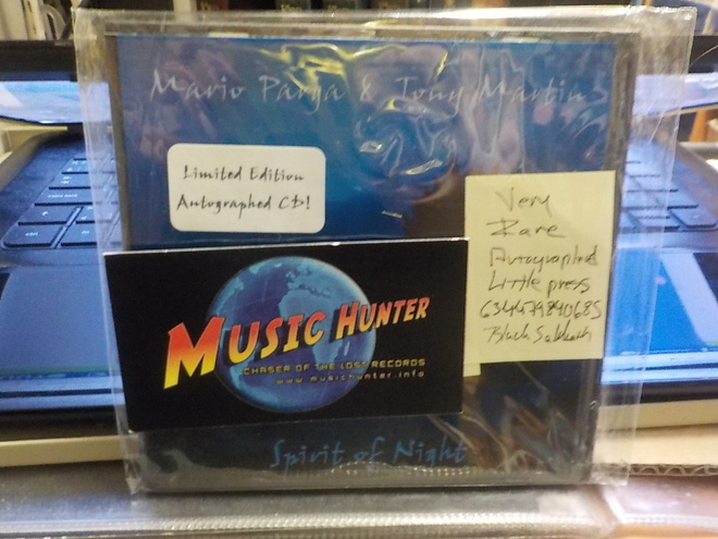 MARIO PARGA & TONY MARTIN - SPIRIT OF NIGHT. RARE SIGNED CD