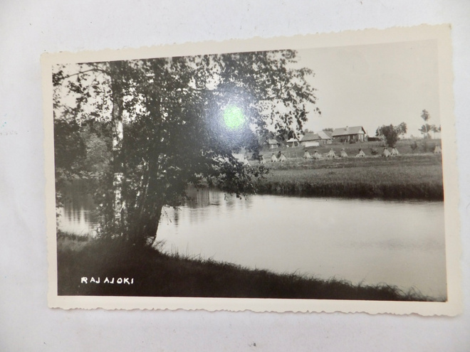 VANHA Postikortti Rajajoki Luov. Alue 1930-l