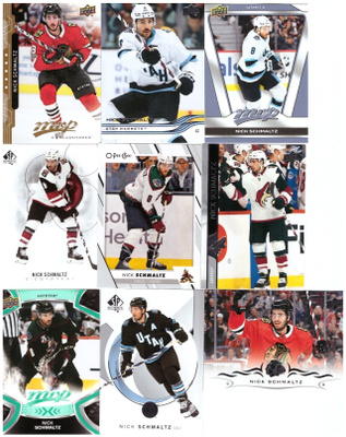 9 x NICK SCHMALTZ Blackhawks, Coyotes, Utah