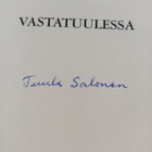 Tuula Salonen : Vastatuulessa (signeerattu) - pikkukuva 3