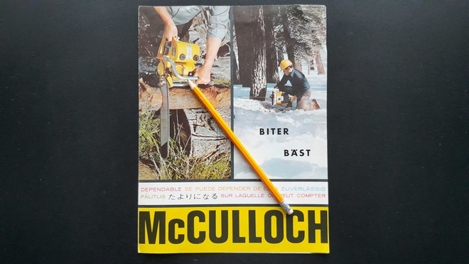 McCulloch Moottorisaha Esite 1964
