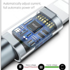 USB A - Lightning harmaa punottu pikalatauskaapeli #29543 - pikkukuva 2