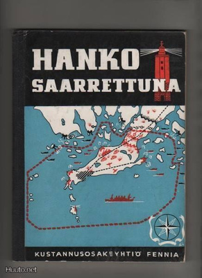 [Lindholm, Pelle]: Hanko saarrettuna, Fennia 1942,yvk., K3