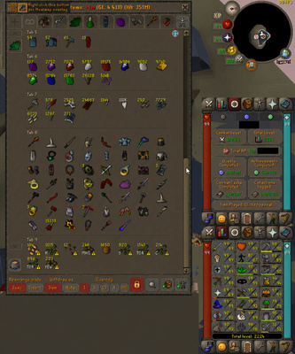 Osrs Jagex | IRONMAN | 124 Combat, 2224 Total Level 5b Bank