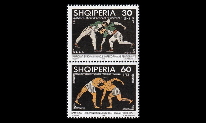Albania 2656-7p ** Painin junioreiden EM-kisat (1998)
