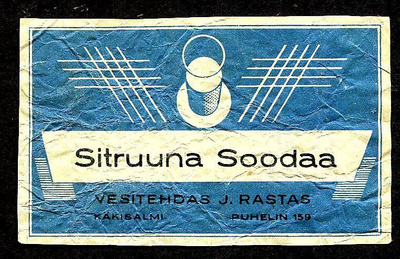 SITRUUNA SOODAA, VESITEDAS J. RASTAS, KÄKISALMI