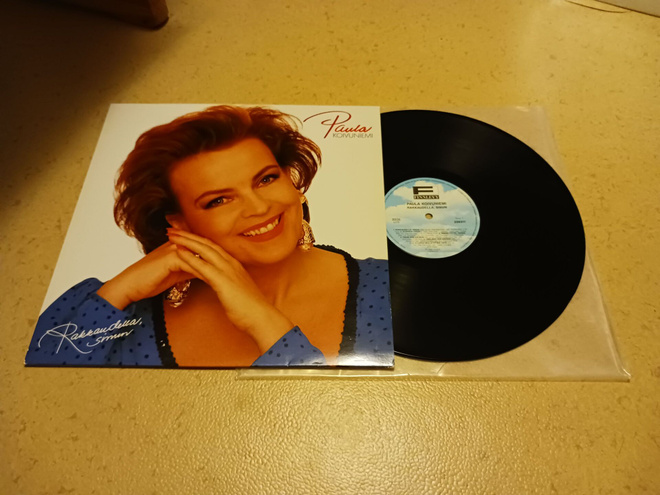Paula Koivuniemi – Rakkaudella, Sinun lp orig 1993 Huippu nm