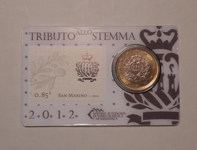 San Marino coincard 2012