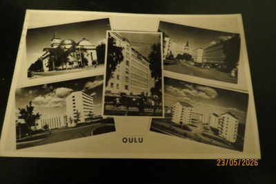 OULU MONIKUVAKORTTI 1963 KULKENUT