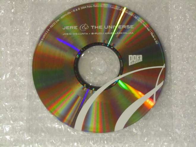 Jere & The Universe • Jos Ei Ois Lunta CD-Single