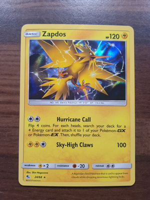 Pokemon Zapdos 24/68 Holo Rare