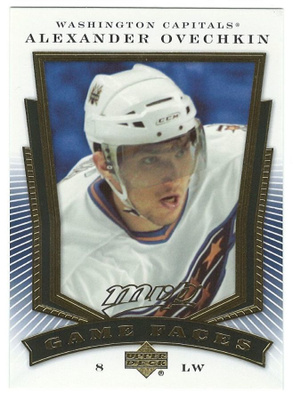 07-08 Upper Deck MVP Game Faces Alexander Ovechkin