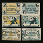 Saksa Notgeld 3 x 25, 3 x 50 Pfg, Buxtehude - pikkukuva 1