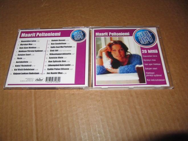 Maarit Peltoniemi CD Suomi Huiput 20-Hittiä v.2003 UUDENVER.