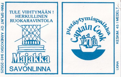 SAVONLINNA MAJAKKA , CAPTAIN COOK . b420