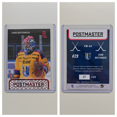 Evan Buitenhuis Red Postmaster Blueline