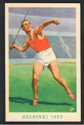 Pohjola - Olympialaiset Helsinki 1952 - Keihäänheitto