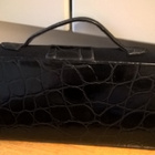 Musta upea Vintage Laukku / Isokokoinen Clutch - pikkukuva 4