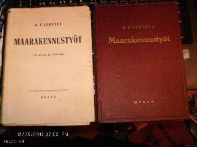 K. F. Lehtola: Maarakennustyöt (1947) Sis.postikulut