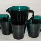 turkoosi Iittala Kaj Franck lasi  5 kpl + kannu / kaadin - pikkukuva 1
