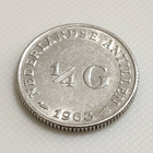 Alankomaiden Antillit 1/4 Gulden 1963, Juliana, hopeakolikko - pikkukuva 3