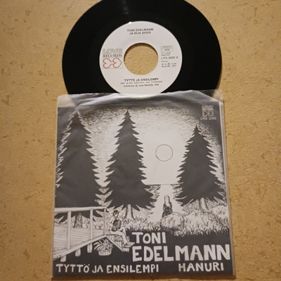 Toni Edelmann – Tyttö Ja Ensilempi 7" ps 1975 Love Rec mint