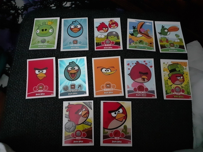 Angry birds keräilykortit 12 kpl