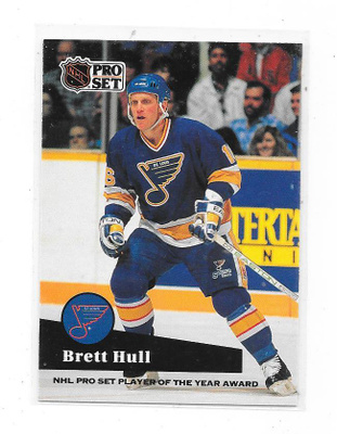 1991-92 ProSet Player Of The Year Award #326 Brett Hull