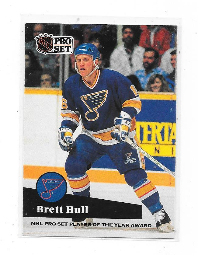 1991-92 ProSet Player Of The Year Award #326 Brett Hull