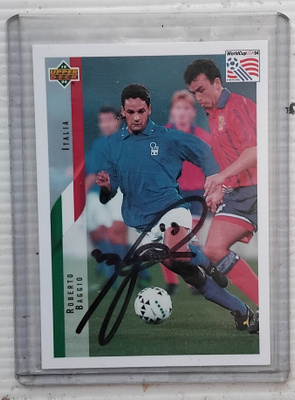 Roberto Baggio Italia signed