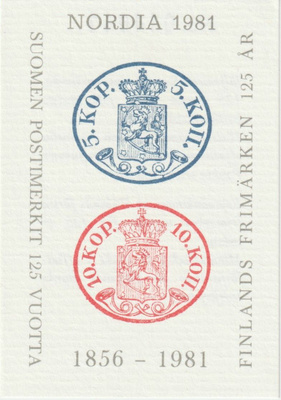1981 Nordia muistoarkki, numeroitu