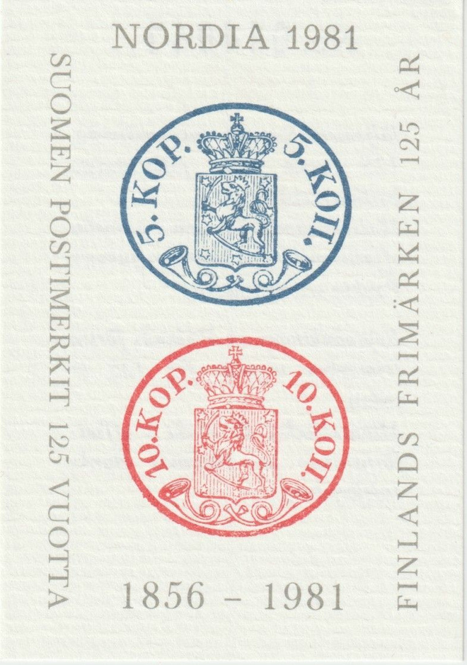 1981 Nordia muistoarkki, numeroitu