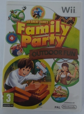 * Family Party Outdoor Fun Wii /WiiU PAL 33 Peliä Lue Kuvaus