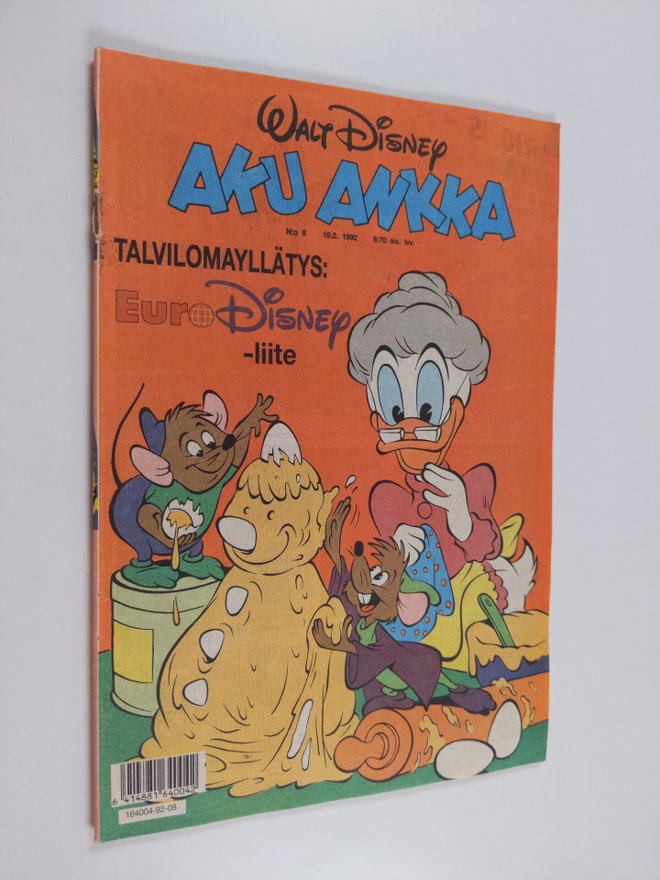 Walt Disney : Aku Ankka 8/1992